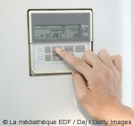 Photo du réglage d'un gestionnaire d'énergie