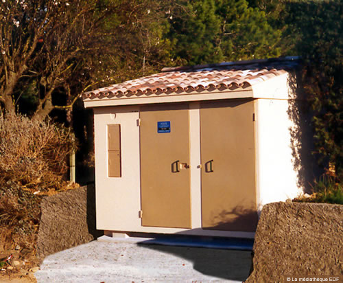 Photo d'un poste de transformation HTA/BT